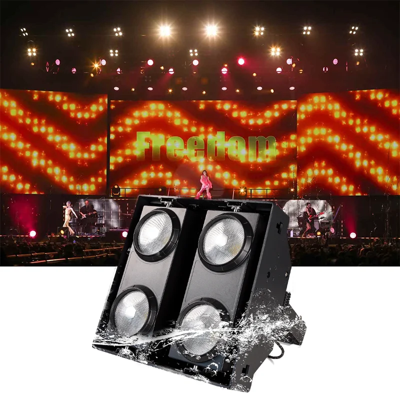 

AOPU LED Blinder 4 Eyes 300W Blinder Light Waterproof DMX IP65 Light for Concert Stage Blinder 4 Eye LED Outdoor Audience Light