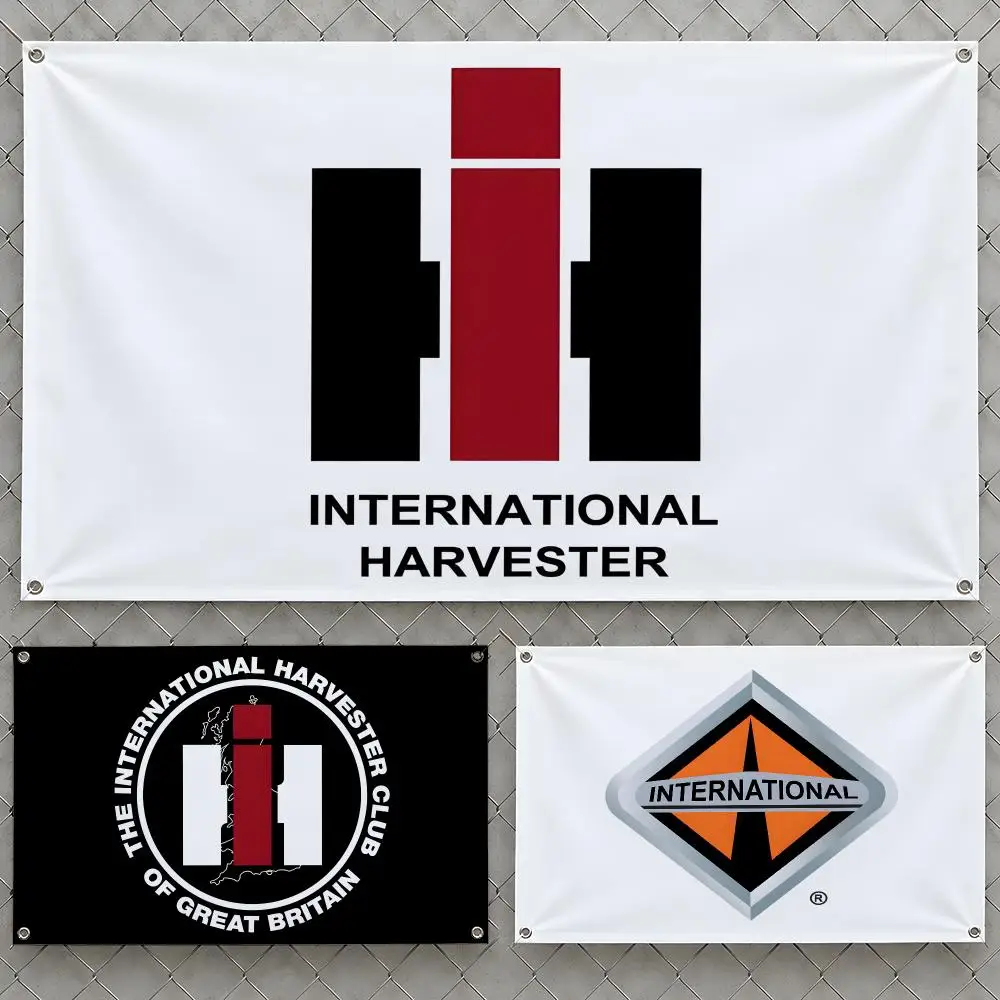 Flags Wall Hanging H-Harvester Flag Banners Brand For Farmall Birthday I-International Parties Outdoor Bedroom Dorm Room Decor