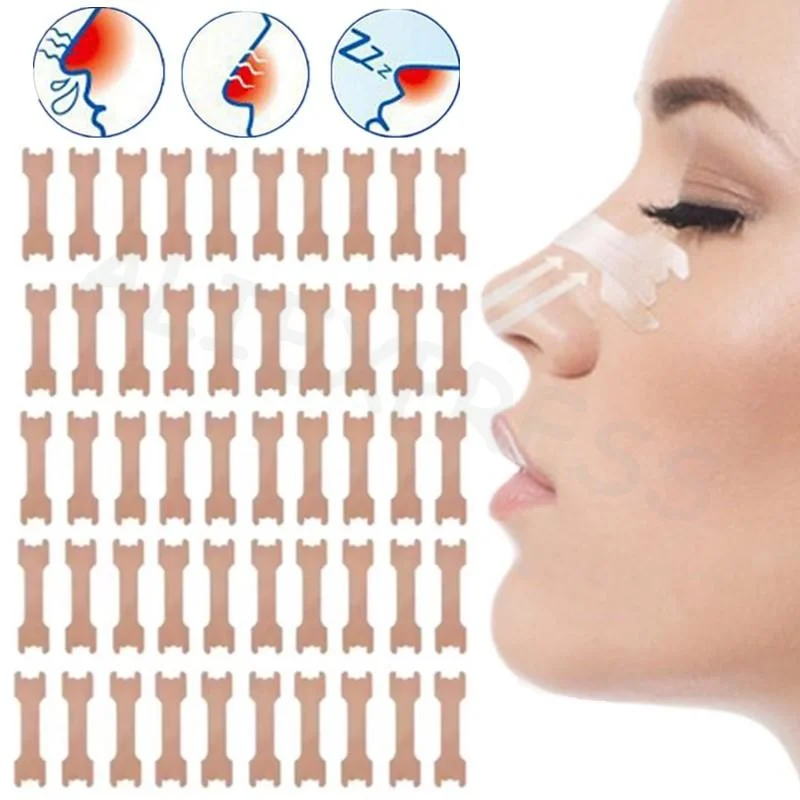 Non-Irritating Nasal Strips 100/200pcs Effective Anti Snoring Nose Patches for Home Travel Sleep Improve Breathing view 6