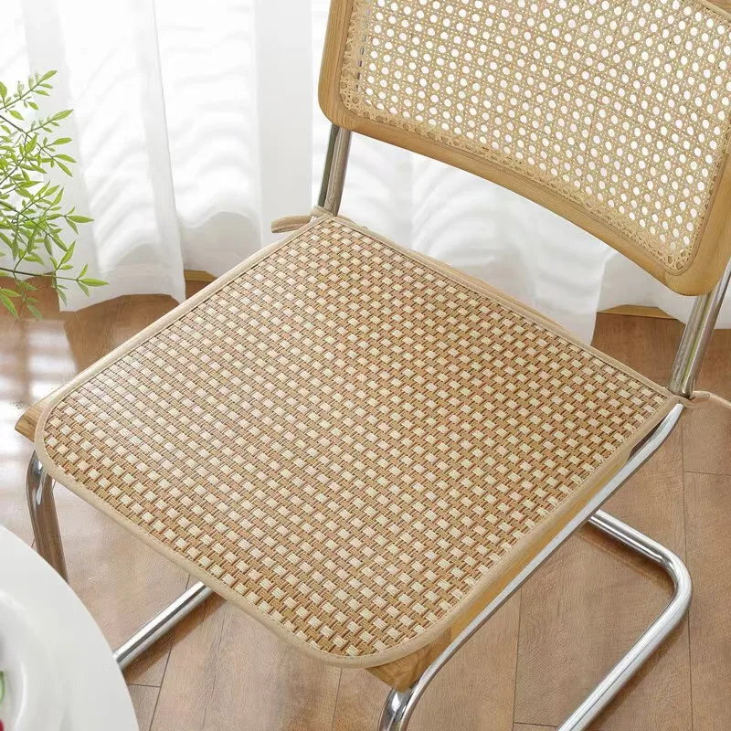1PC 40cm/45cm/50cm Atmungsaktive Sommer Kühlung Sitzkissen Sitzkissen Kühlen Matte Nicht-slip Kühlung Bambus Stuhl Sitz – Detail 6