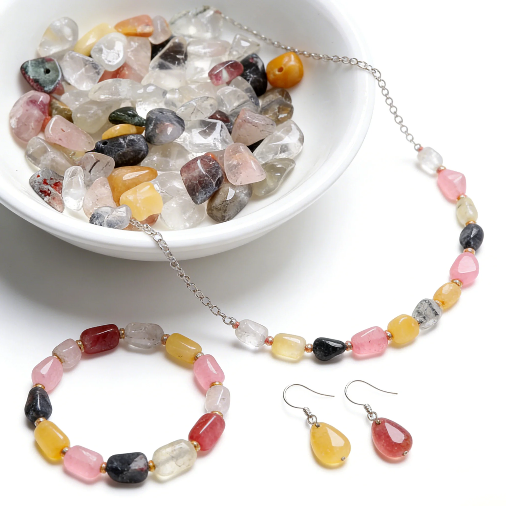 

50g/Lot 5-8mm Natural Chip Stone Irregular Colorful Gemstone Crystal Loose Rock Beads Hole Drill Jewelry Making Accessories