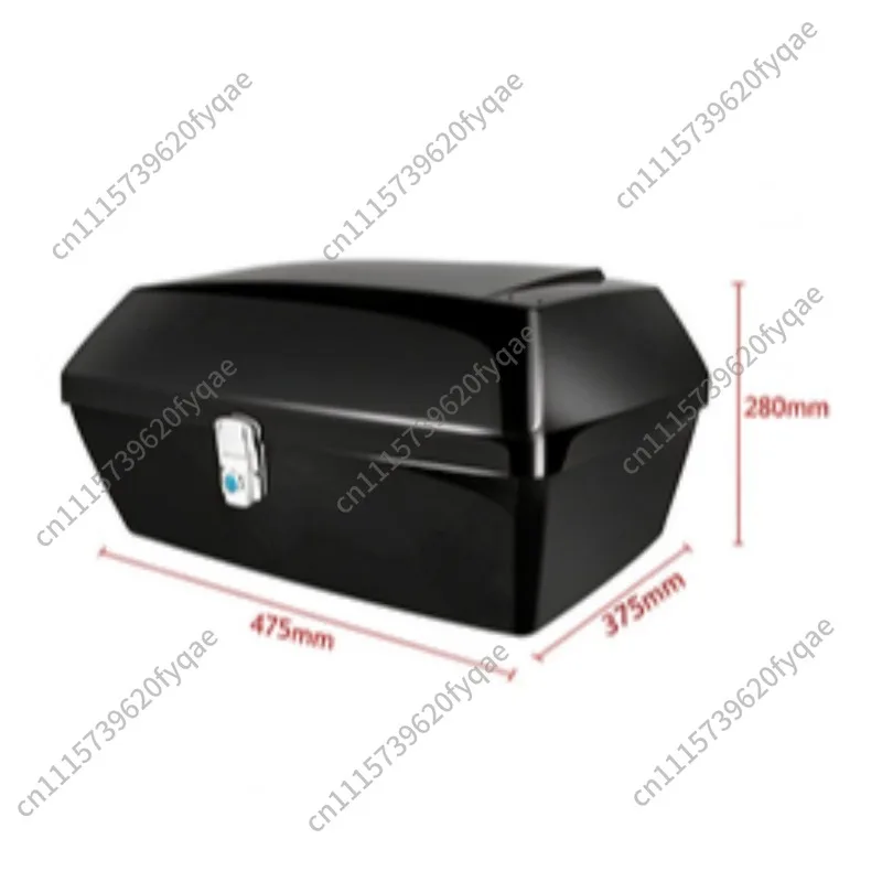 Universal Motorcycle Rear Storage Box, Thickened Large Capacity Trunk for Scooter