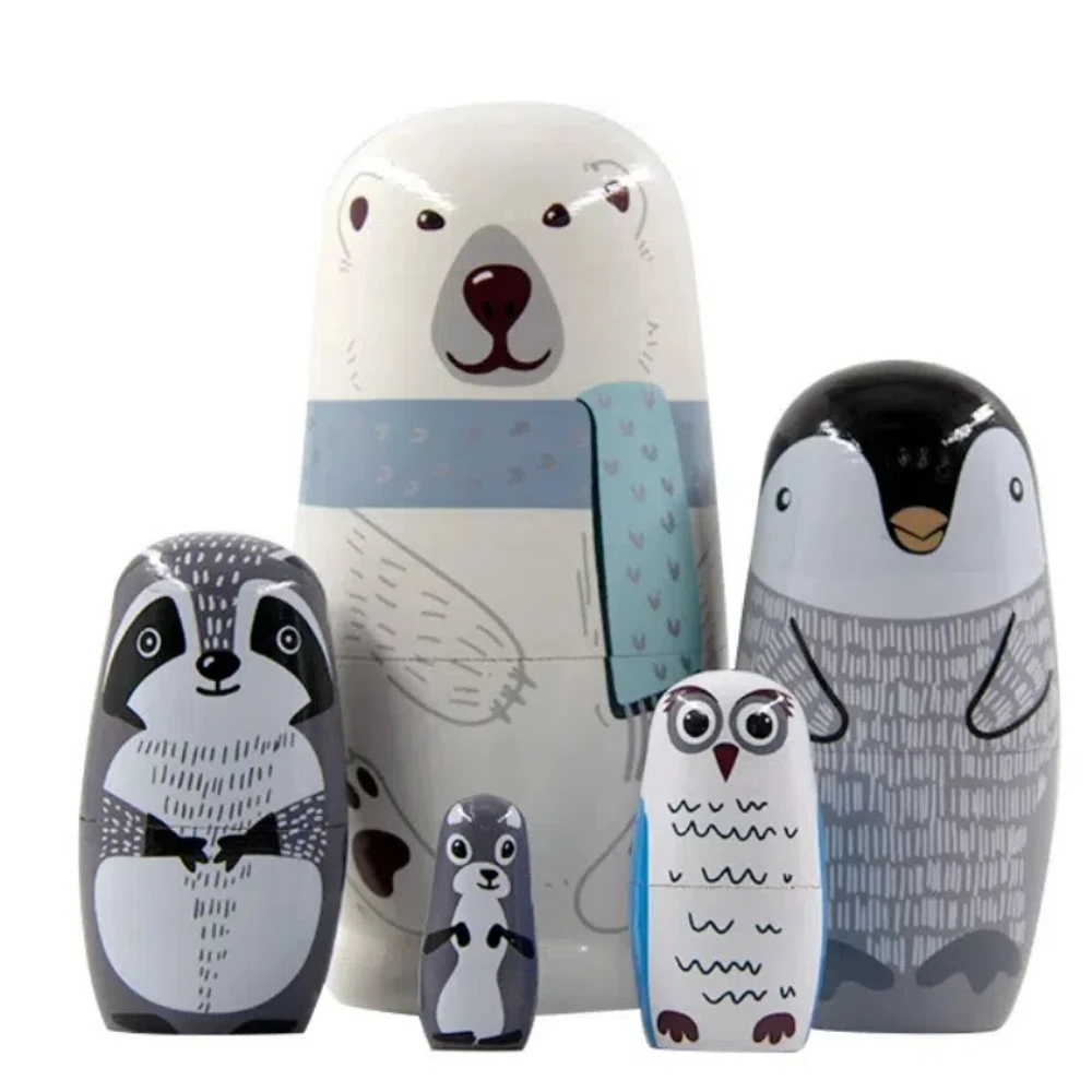 

Hand Paint Toys Russian Nesting Dolls Figurines Collection Wooden Matryoshka Toys Craft Decorations Handmade Stacking Dolls