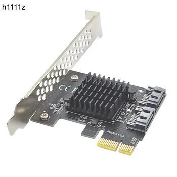 Cartes PCI-E SATA 1X 4X 8X 16X PCI-E PCI Express vers SATA 3.0, carte adaptateur d'extension 2 ports SATA III 6Gbps avec puce ASMedia 1061