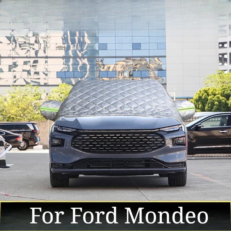 

Для Ford Mondeo специальный автомобильный получехол, автомобильная одежда, зимнее утолщенное одеяло, переднее лобовое стекло, снежное, морозостойкое, теплое