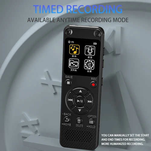 Imagen 2 del producto Grabadora de voz para personas mayores de usar, la mejor grabadora activada por voz para conferencias, grabadora de voz sencilla y fácil con reproducción