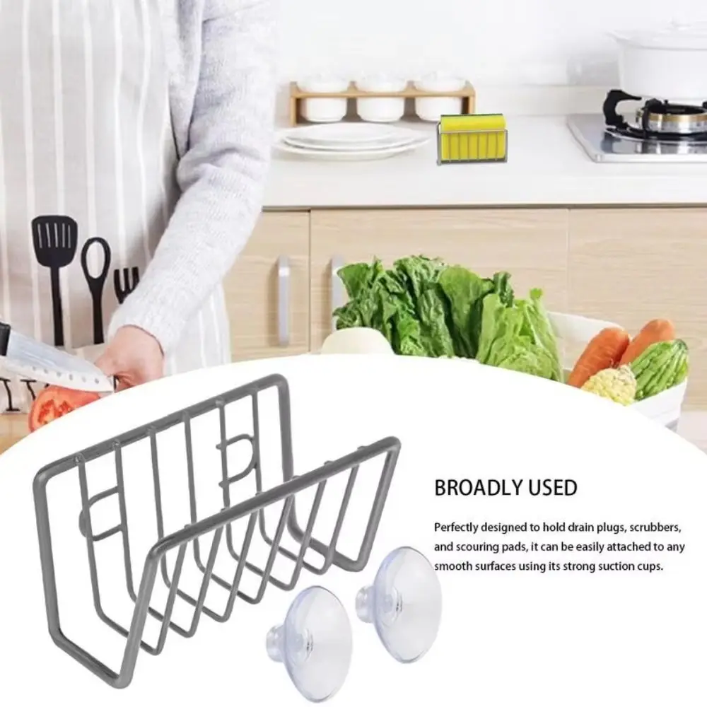 

Сливная подставка, 6-цветный держатель для губки, без перфоратора, полка для хранения слива, водонепроницаемые металлические стеллажи для раковины, бытовые