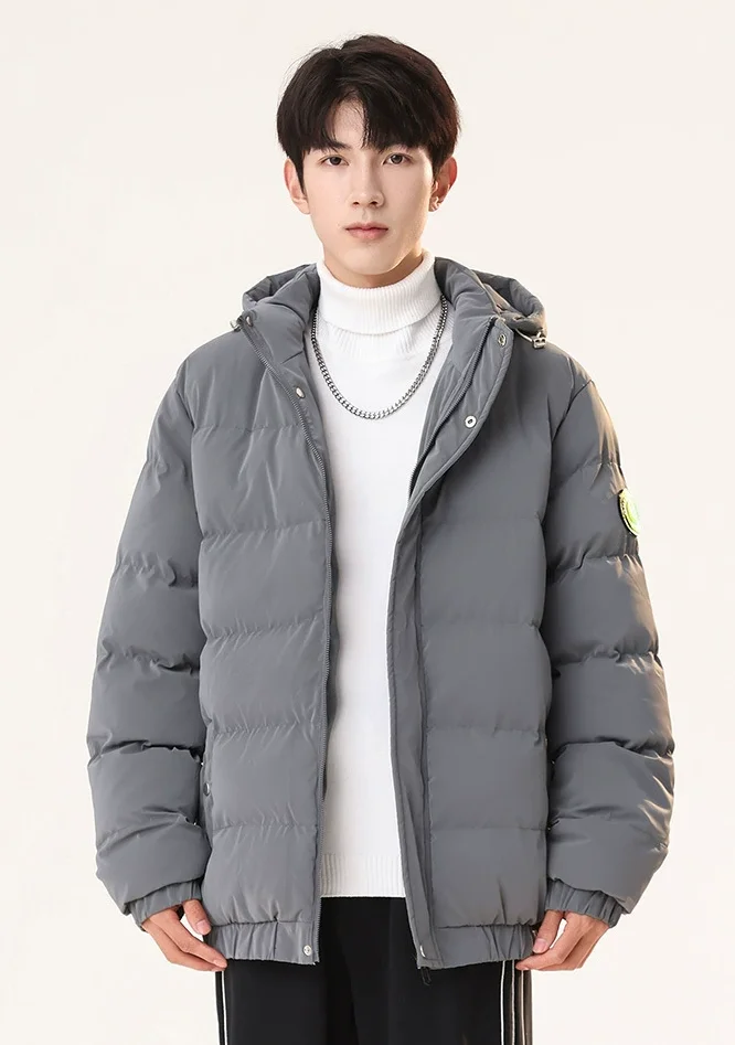 

Solid Color Men Parkas Thick Windbreak Warm Hooded Parka Jacket Coat Men Brand Outwear Fashion Classic Casual Parka Men Parkas