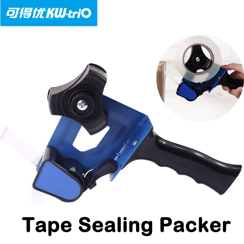 KW-TRIO Packing Tape Dispenser for Sealing Packer Seat Dispensador Strap Adhesiva Dispensers Office Supplies Holder Stationery