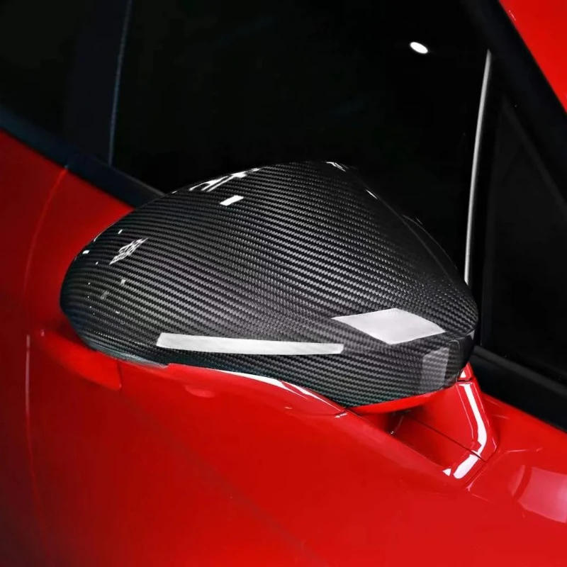 

For Porsche Panamera 971 970 Real Dry Carbon Fiber 2017-2022 Exterior Glossy Rearview Mirror Cover Modification Accessories