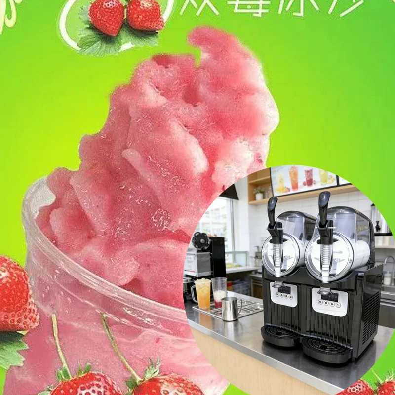 Household Small Drink Slush Machine 150W Snow Melting Machine Granizing Machine Ice Cream Smoothie Beverage Machine