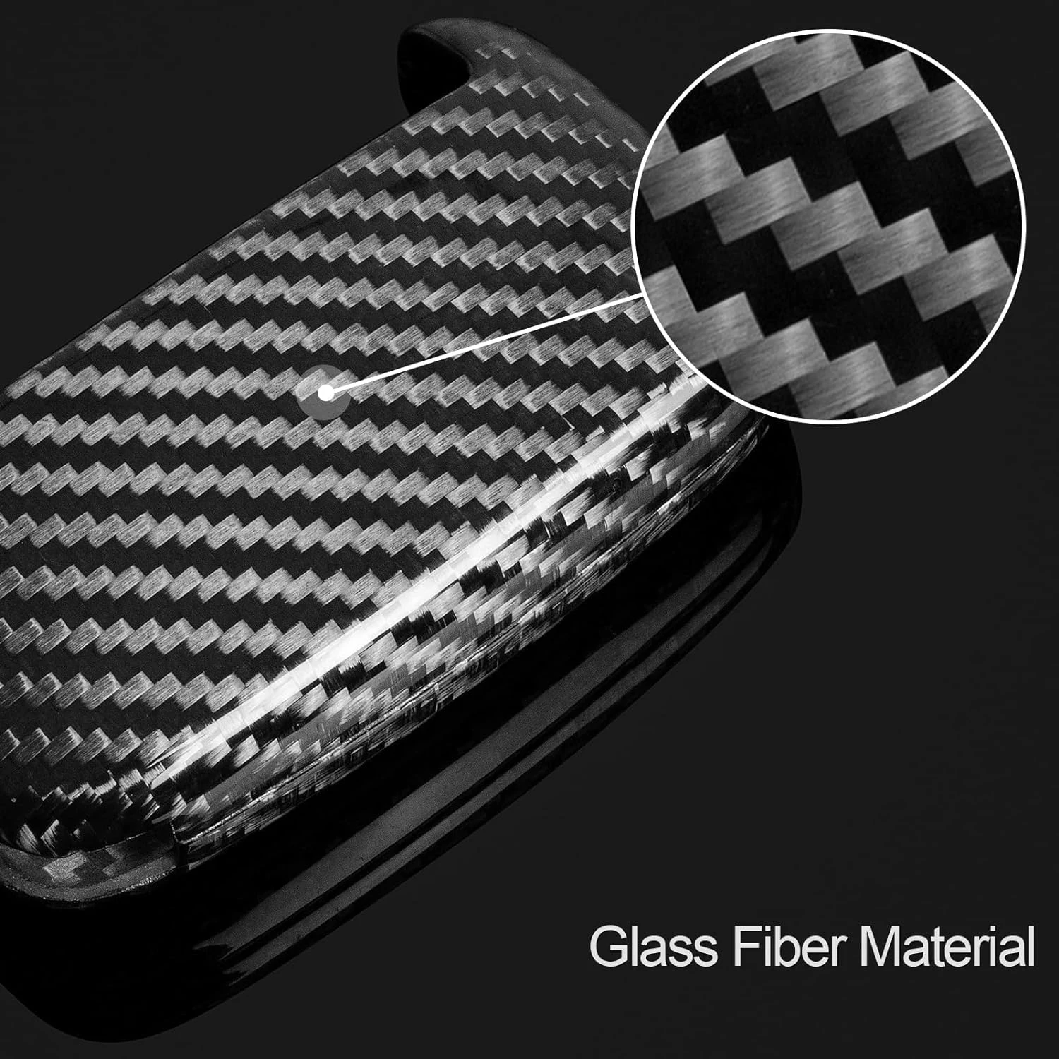 For Land Rover Key Cover, Carbon Fiber Key Shell for Jaguar F-Type E-Pace F-Pace XE XF XJ, for Range Rover Sport Dsicovery LR4