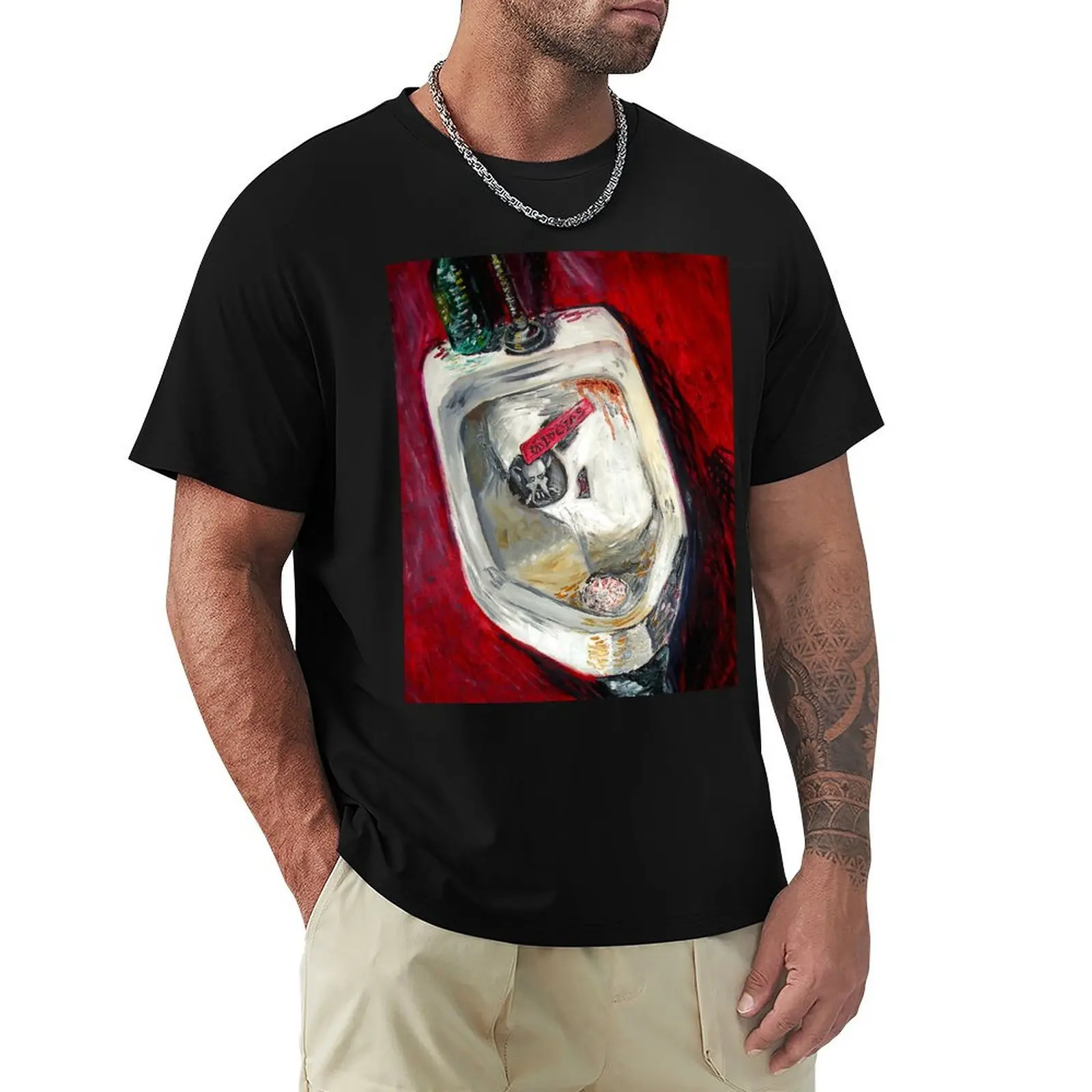 Punk Urinal - Painting T-Shirt Breathable Gym Short Sleeve T-Shirt