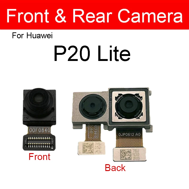 Front&Rear Back Camera For Huawei P10 P20 Lite P10 Plus P20 Pro Front Facing Small Main Big Camera Flex Cable Replacement Parts