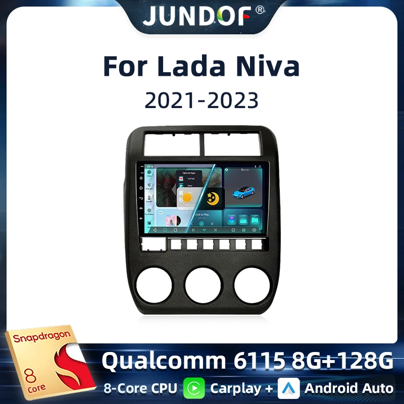 

For LADA Niva Legend Bronto 2021 - 2023 2 Din Android 12 Car Radio Multimedia Video Player GPS 4G Carplay Auto Stereo DVD RDS