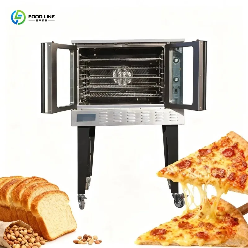 Customized Commercial Multi-layer Electric Convection Oven 10000W Digital Control for Pizza Cake Baking