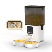 Papifeed New Design Cat Automatic Feeder with Camera Smart Pet Feeder Dog Food Dispenser Smart Pet Bowls with Double Bowls