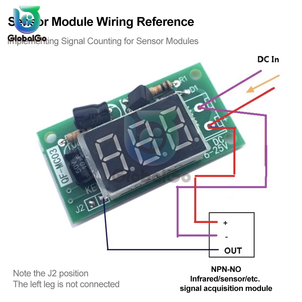 Counter Module 3-Bit Accumulator 7-16V/15-26V Digital Tube Display Trigger Counter Module Accumulator