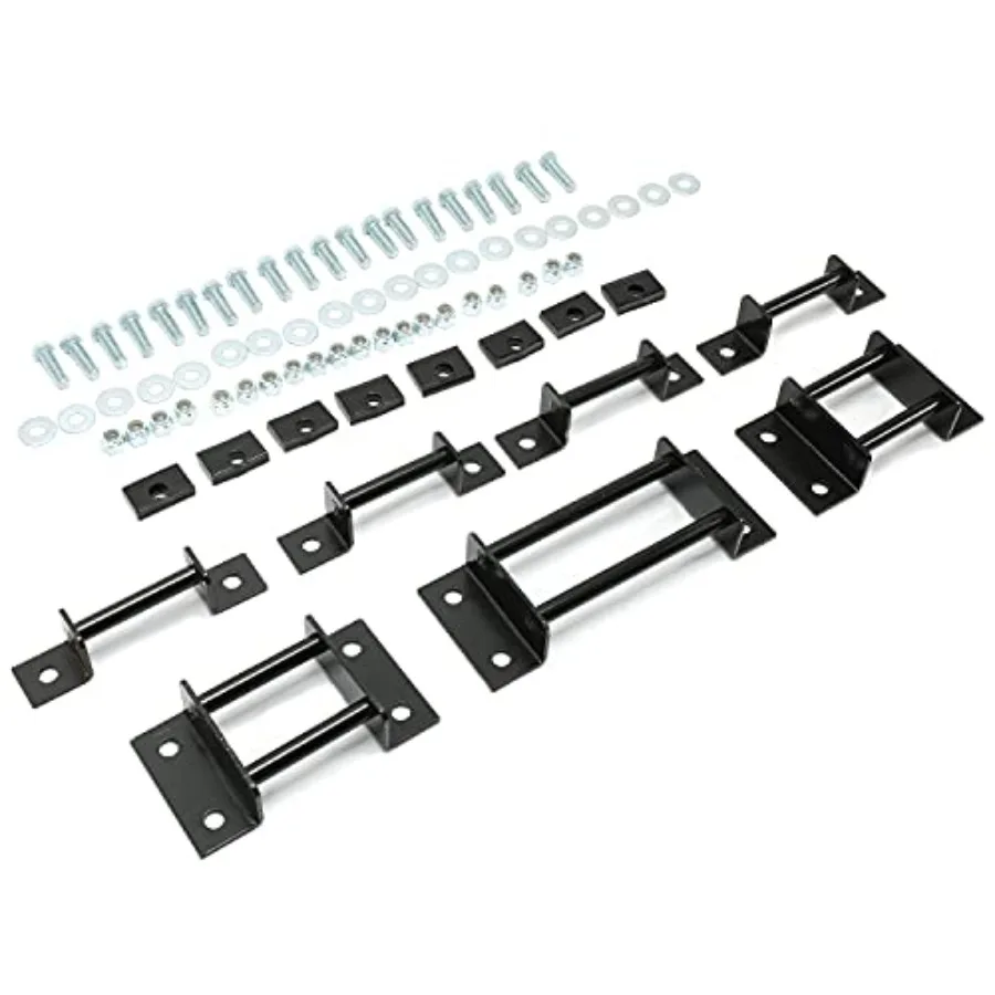 

3rd Row Seat Brackets Compatible with 2000-2014 Chevy Tahoe GMC Yukon Seats Brackets with Strikers and Bolts Steel Black