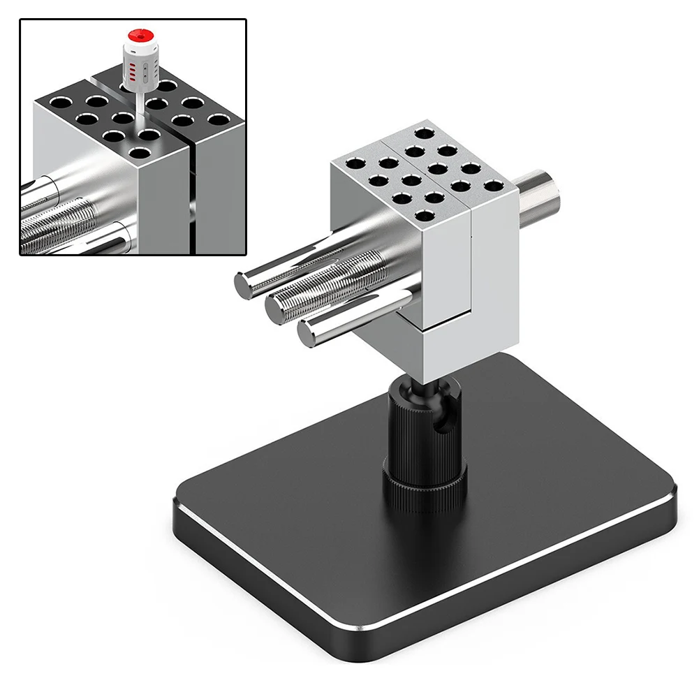 Set Of Mini Bench Vise Compact Adjustable Clamp 360° Rotation For Model Making Parts Clamping Hobby DIY Tools Etching Sheet Vise