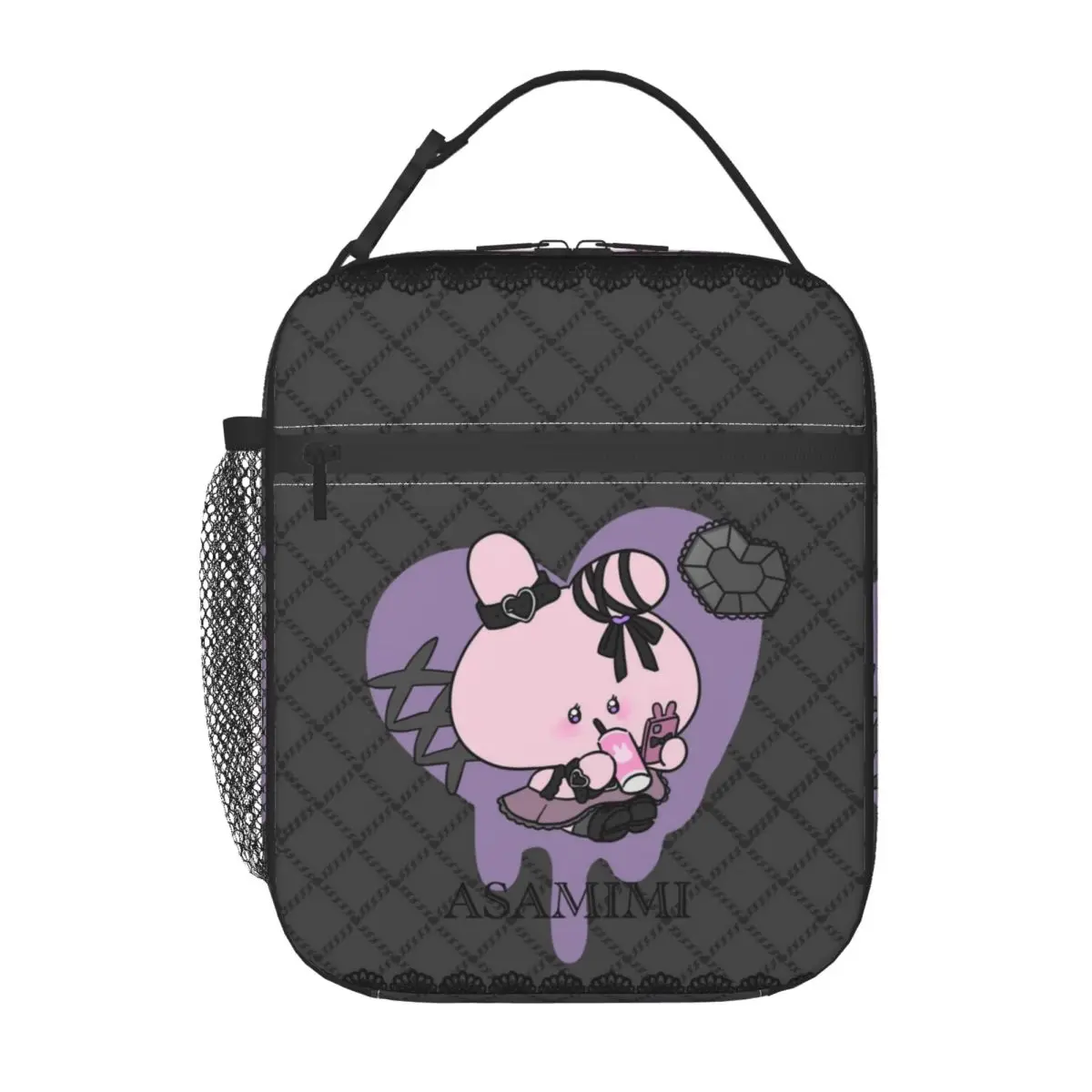 

Custom A-Asamimichaans Cute Lunch Bag for Women Thermal Cooler Insulated Bento Box Office Work School Waterproof Tote Bags