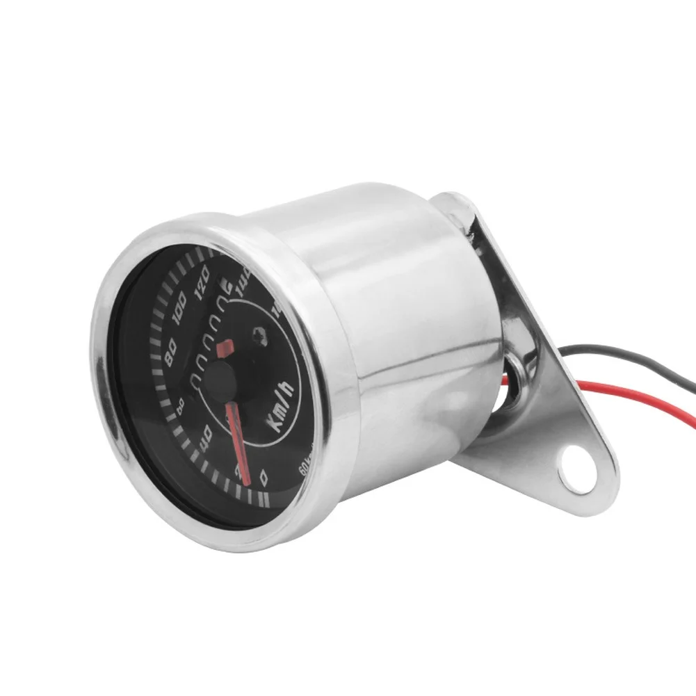 Retro Speedometer 7*6.6*5.6cm Motorcycle Odometer Metal Back Shell Pre-wired Connections High-definition Display