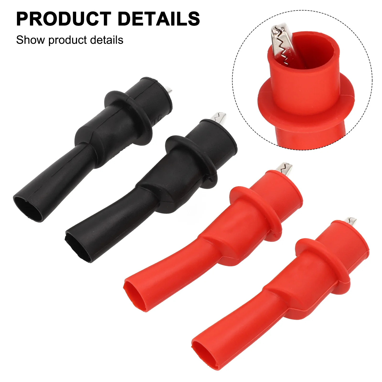 Circuit Tester Metal Crocodile Clip Multimeter Circuit Range Rubber Insulation Suitable Test Comfortable To Hold