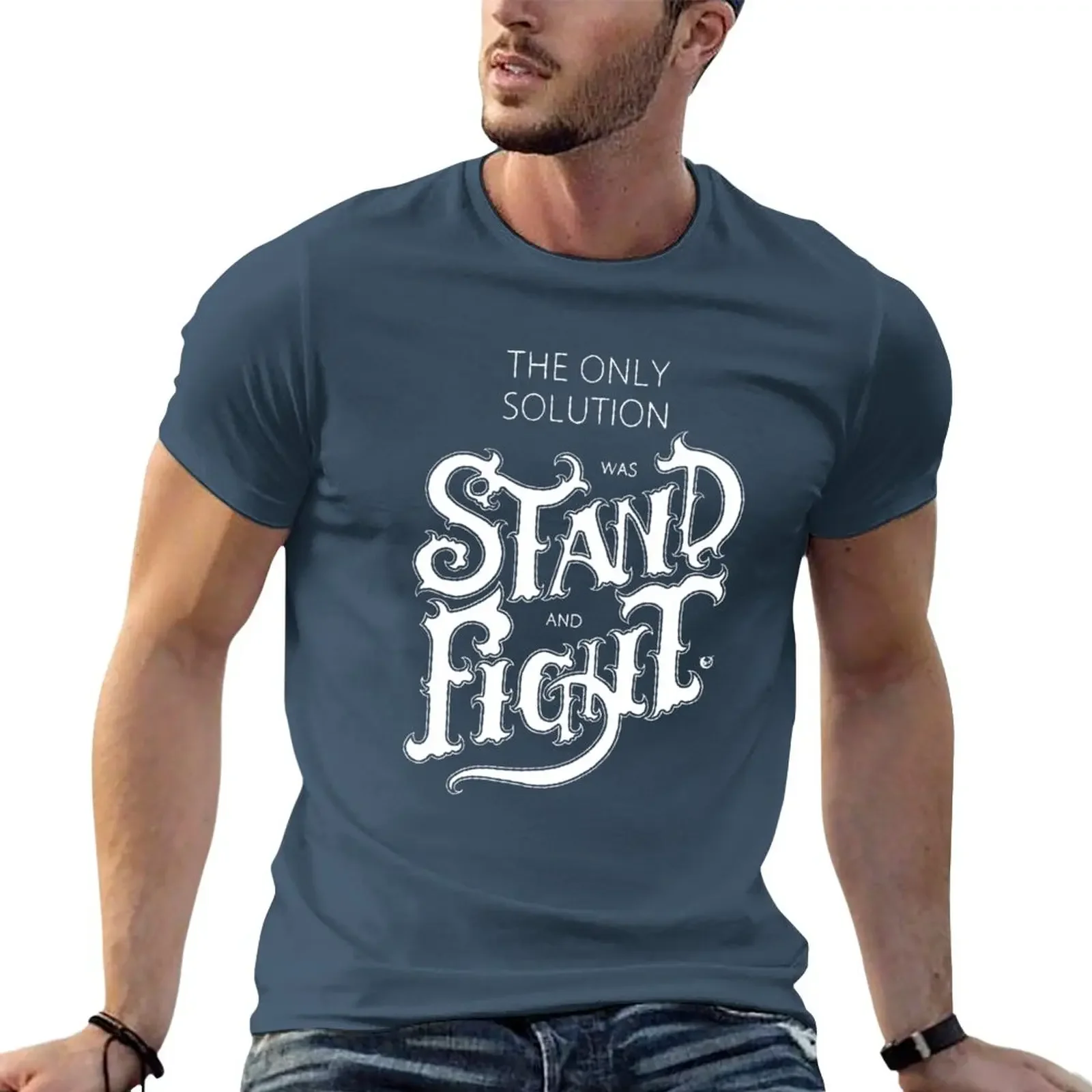 The only solution T-Shirt plain Aesthetic clothing mens workout shirts