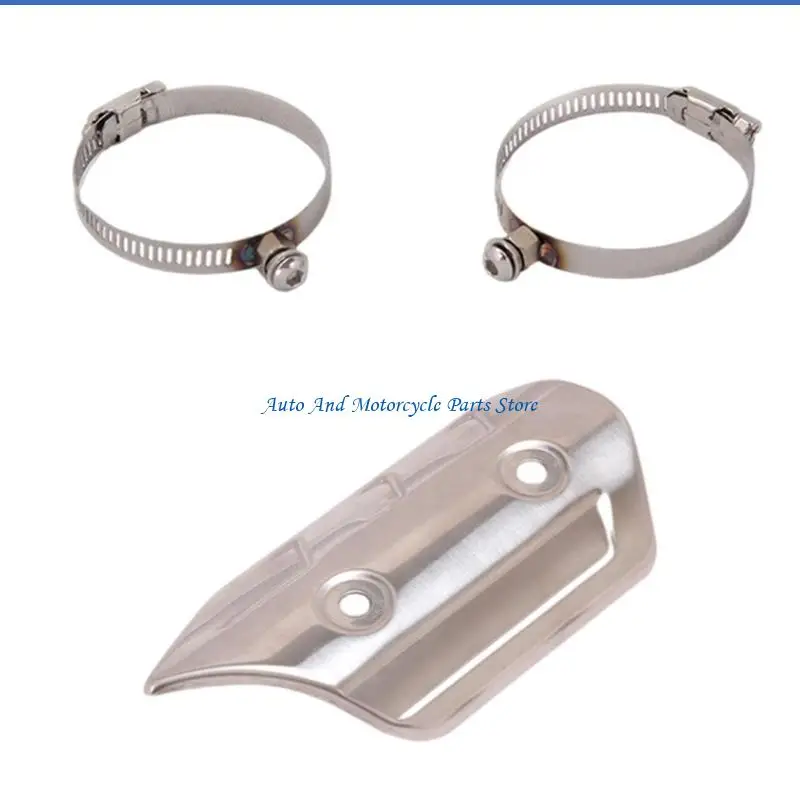 P9FD Motorrad-Auspuff-Schalldämpfer-Schutz, Escape-Hitzeschild-Abdeckung, schützt vor Verbrühungen, Motorrad-Modifikation – Detail 7