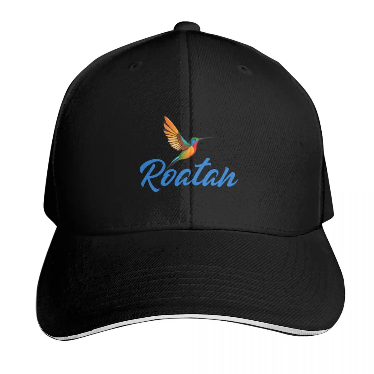 Colourful Hummingbird Roatan Bay Islands Honduras Baseball Cap Snapback Flat Bill Strapback Dad Hat Six Panel Structured Crown