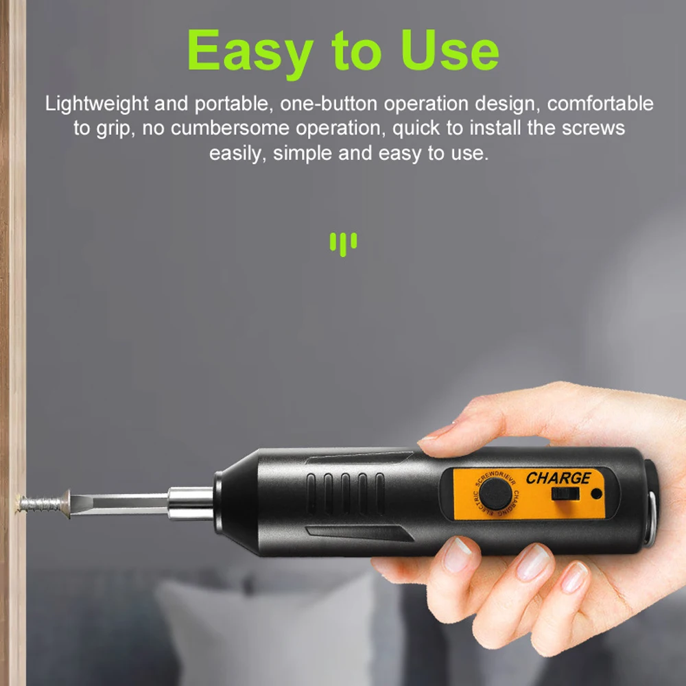 Juego de destornilladores eléctricos, destornillador multifuncional, juego de herramientas de reparación electrónica con carga USB para ordenadores, electrodomésticos