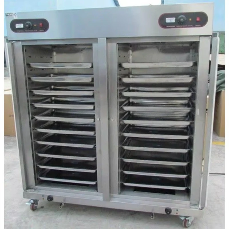 Commercial kitchen equipment mobile two-door food warmer, 22 floors, with 20 shelves or 40 pans
