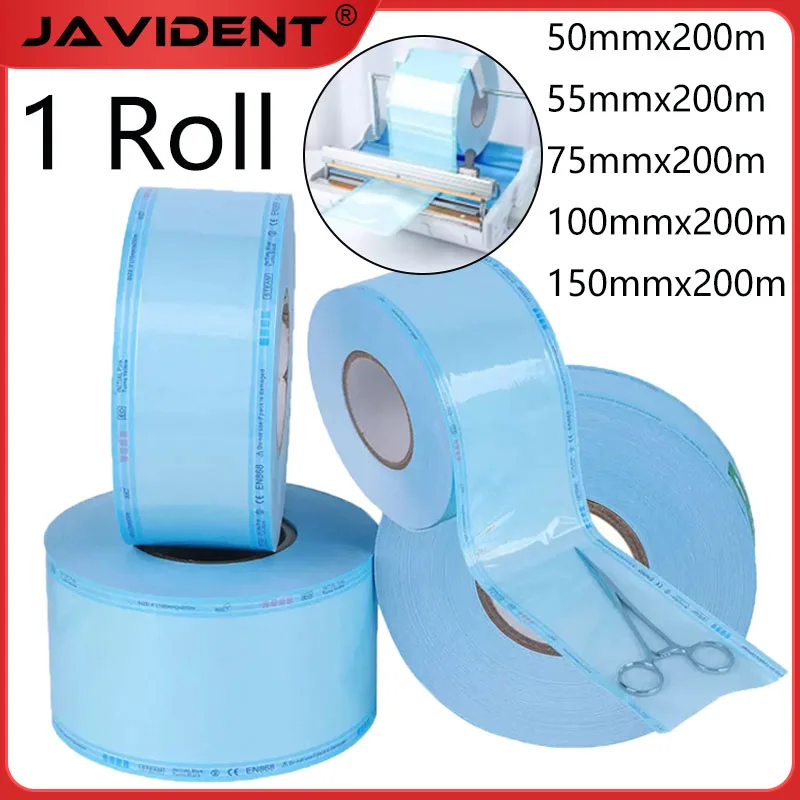 Dental Sterilization Pouches High-Temperature Sterilization Bags with Self-Sealing Indicator Tape for Dental Instrument Products