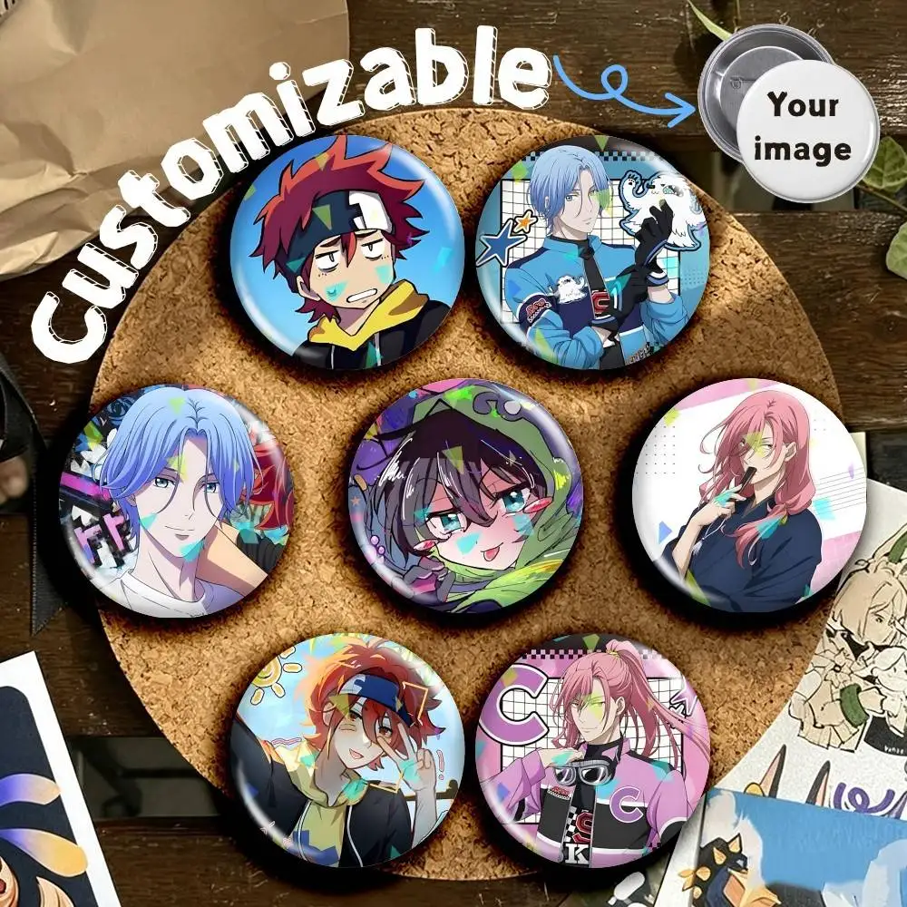 Reki Anime S-SK8 the Infinity Round Badge Pins Creative Pins Bag Decor Accessories Fan Collection Gifts for Friends