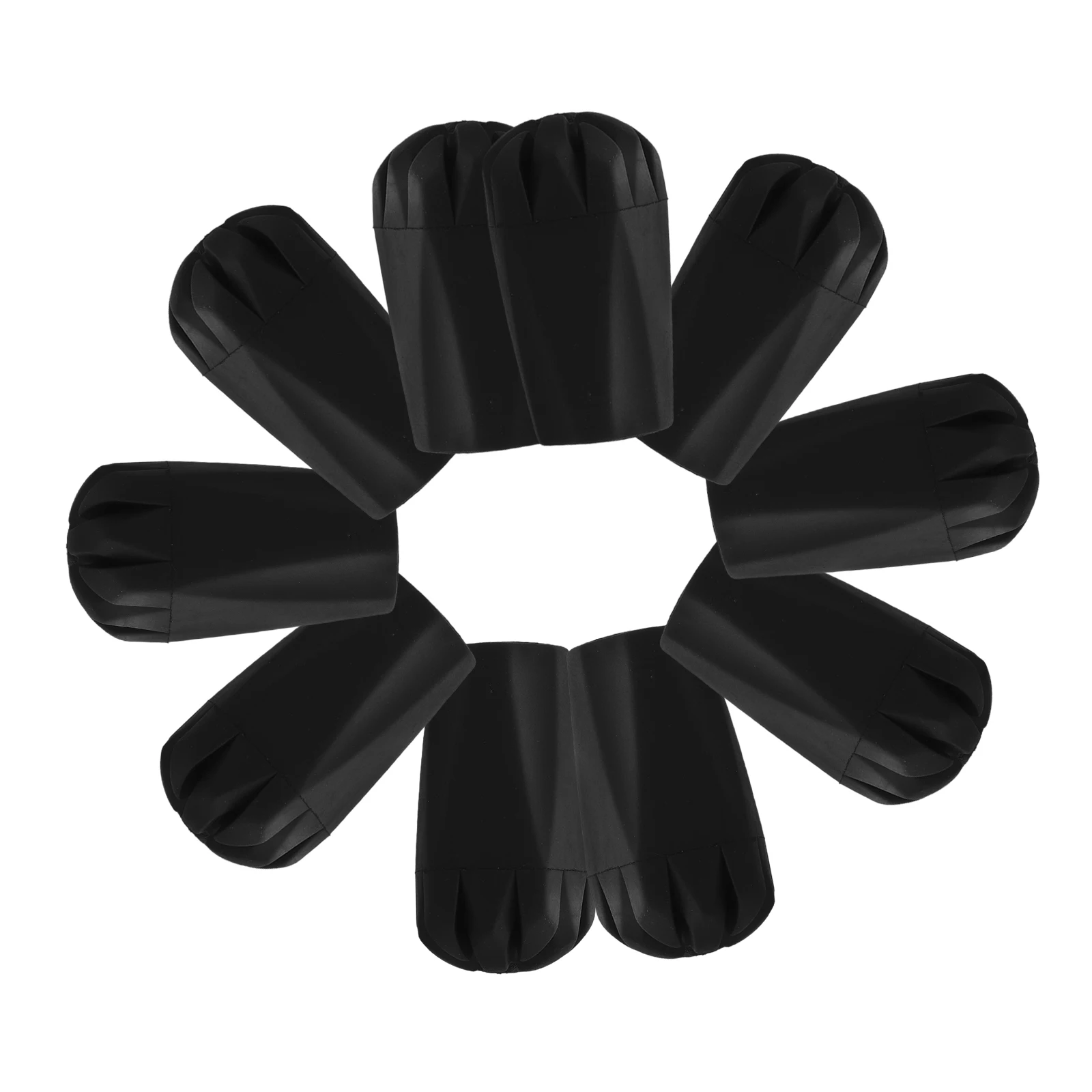 

10pcs Trekking Pole Tips Hiking Ends Black Durable AntiSlip Universal Fit Rubber Tips For Hiking Poles Cane Feet Walking Stick