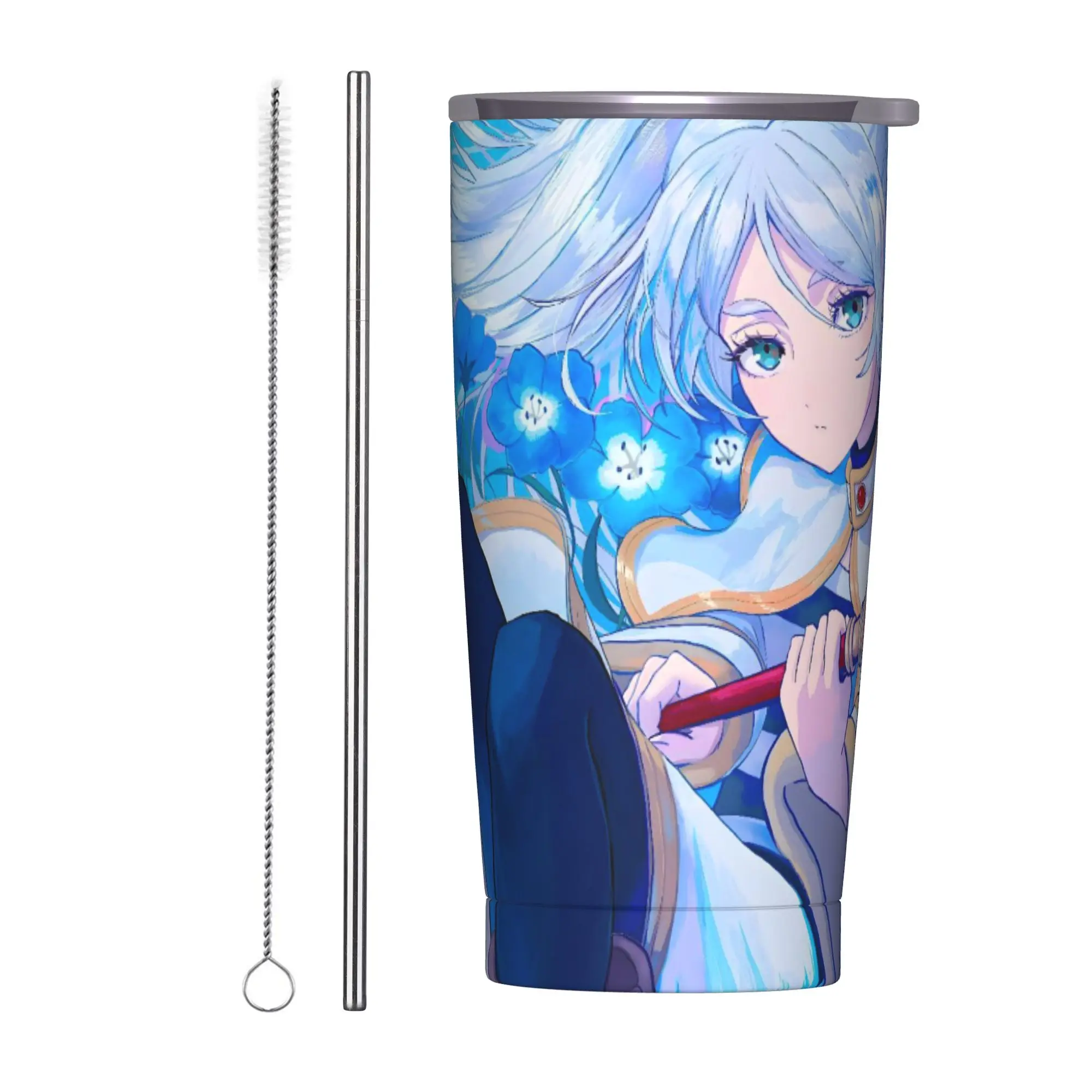 Frierens Beyond Journey's End Anime Tumbler Vacuum Insulated  Coffee Cups Vacuum Flask Office Home Mug Hot Cold Drink