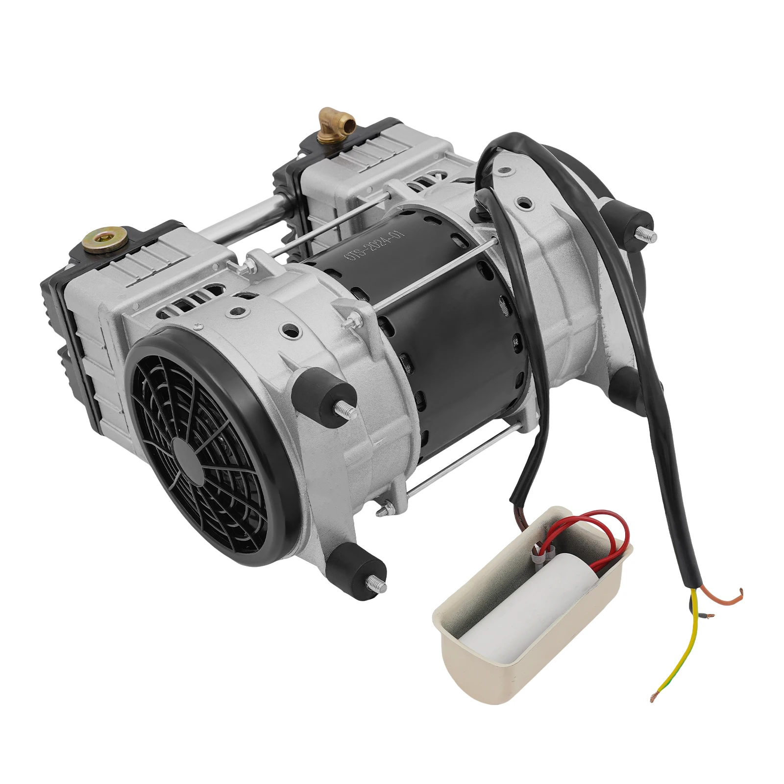 980W/1500W Luftkompressor-Pumpenkopf 1380R Geräuscharme Ölfreie Motorpumpe mit Kondensator und 0,7Mpa Druck für Fabriken und Haushalte – Detail 9