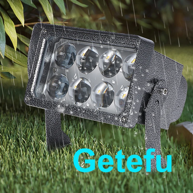 Neue LED-Rasenleuchte 10W/24W 27W Wandfluter Wasserdichte Flutlichter Schmaler Strahl Spotlampe Außenbeleuchtung 100-240V 24V – Detail 1