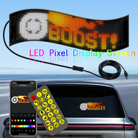 DIY Truck/Car Flexible Display Light RGB LED Matrix Pixel Screen Bluetooth App Control Programmable Animated Advertising Signage