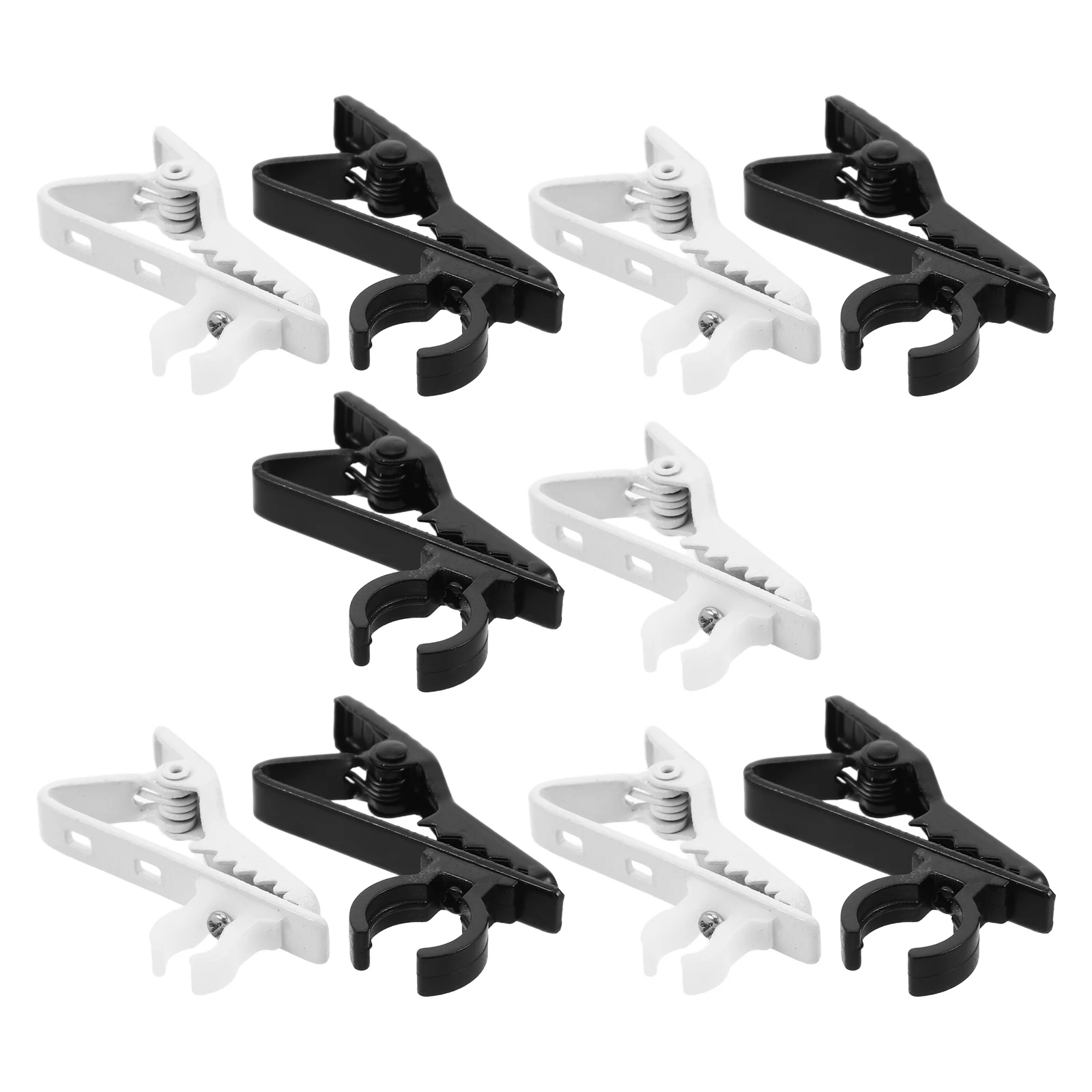 

1 set Microphone Clips Lavalier Holders Black 8 5Mm White 6Mm Universal Secure Grip Easy Use Shirt Lapel Accessories