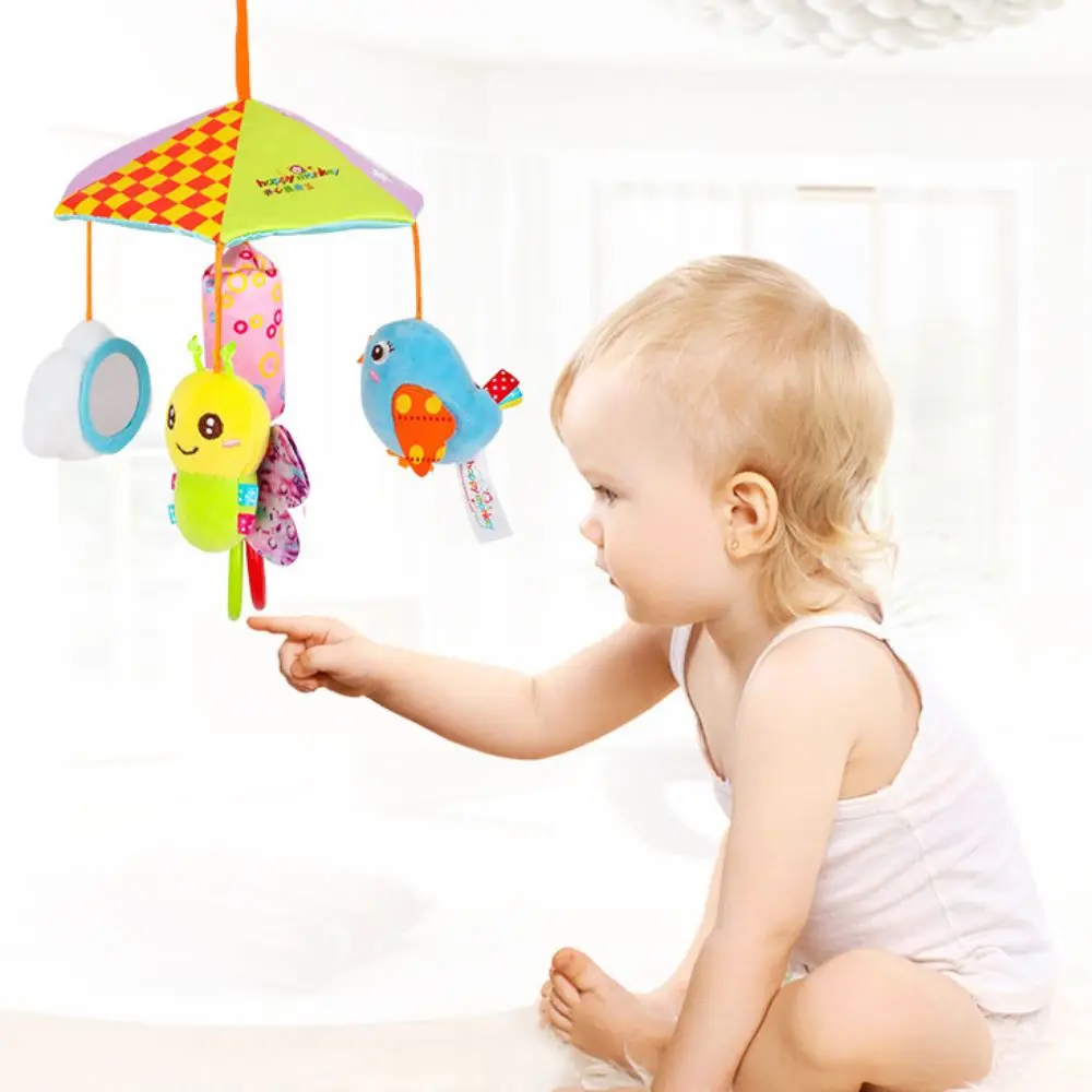 PP coton dessin animé Animal cloche Montessori éducation précoce nouveau-né hochets jouets sensoriels doux bébé hochets Mobiles jouets