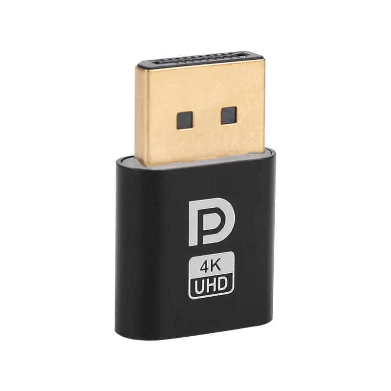 DUNIPlug-ÉLiban ateur fantôme sans sauna EDID, Displayport 4K, accessoires de bureau pour PC, carte vidéo de plongée, adaptateur d'affichage virtuel DP