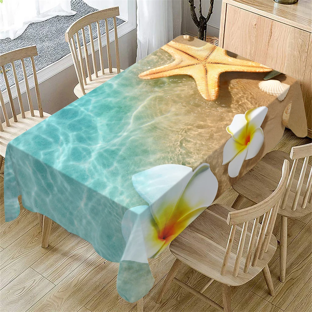 Rectangle Tablecloth Spring Summer Flower Pattern Tablecloth For Kitchen Dining Table Home Holiday Party Picnics & Dinners Decor