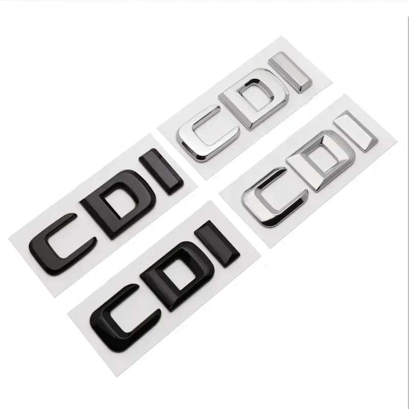 3d abs cromo letras estilo do carro tronco traseiro emblema cdi emblema logotipo para mercedes e270 e280 s400 e220 ml320 glk220 acessórios do carro