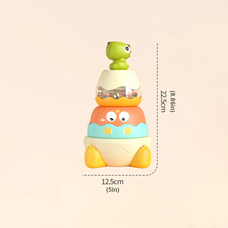 Jouet à empiler pour bébé, jouets de développement, jouet d'apprentissage précoce, cercles, anneaux empilables pour garçons et filles, cadeaux d'anniversaire de 1 à 3 ans