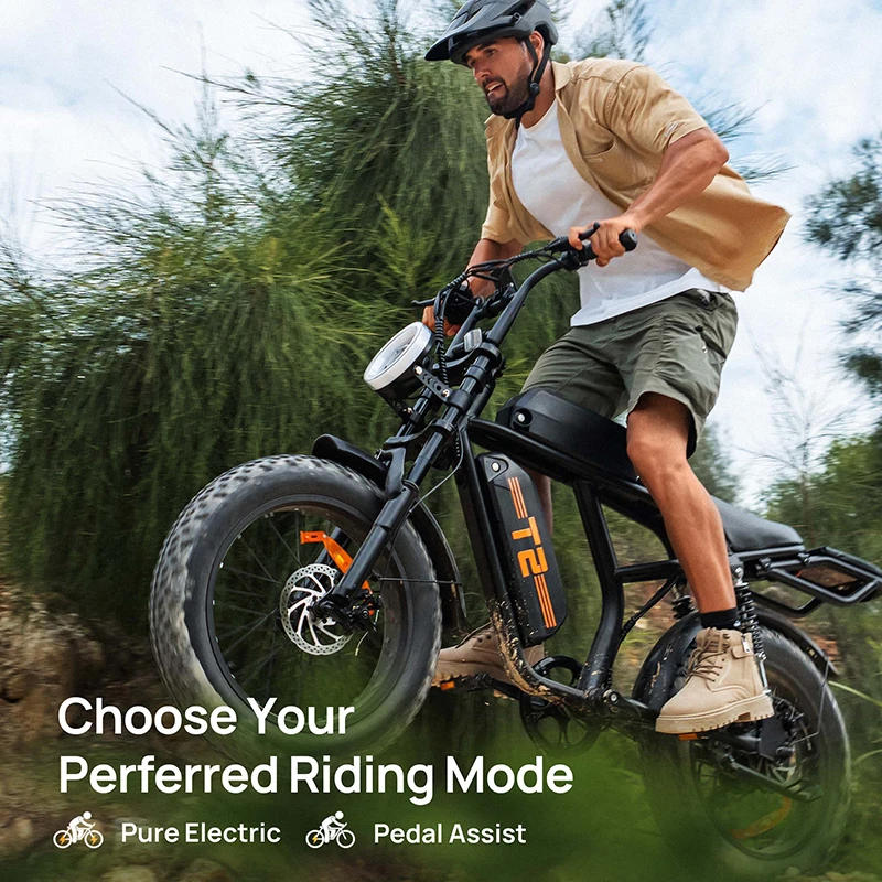 URLIFE T2 City Erwachsenen E-Bike 48V15.6AH Akku Stadtpendler Elektrofahrrad 20*4 Zoll Fette Reifen E-Fahrrad – Detail 6