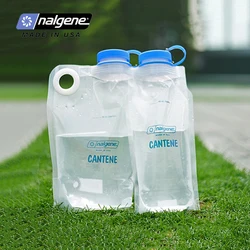 Nalgene-borsa per l'acqua trasparente portatile, borraccia pieghevole ultraleggera, sport all'aria aperta, campeggio, borraccia da trekking