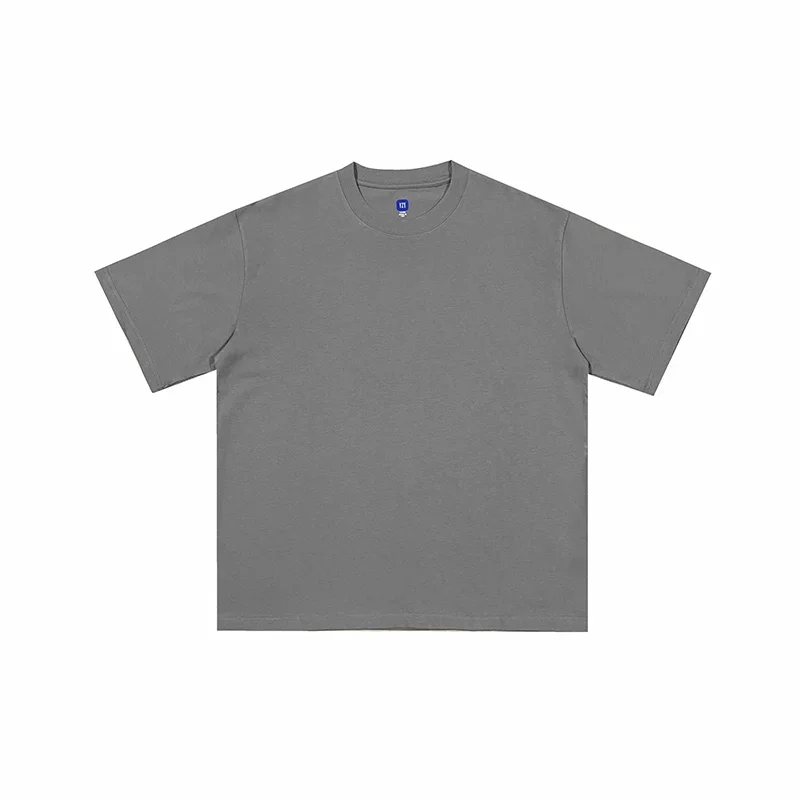 Blauw Print Tag Effen Kanye West YZY Lange Mouw T-shirt Mannen Vrouwen 1:1 Beste Kwaliteit High Street Casual Losse T-shirt Katoen Tees