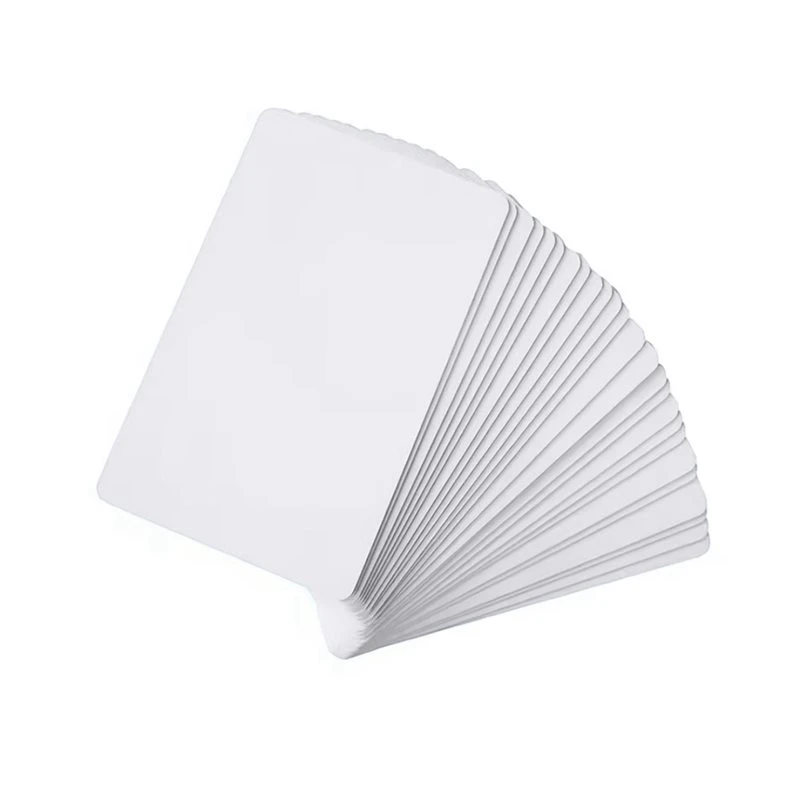 Stylish-Waterproof Glossy White PVC Blank Cards 50Pcs For Epson Canon Inkjet Printer Compatible