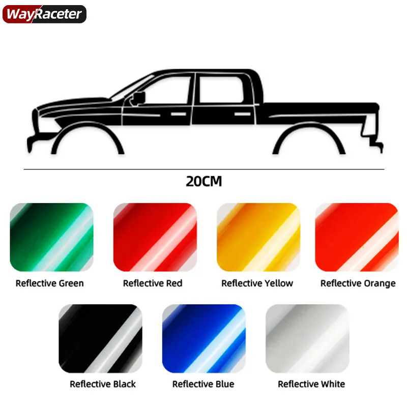 Car Window Sticker Auto Graphics Body Trunk Bumper Reflective Vinyl Decal For Dodge RAM 1500 2500 3500 Accessories